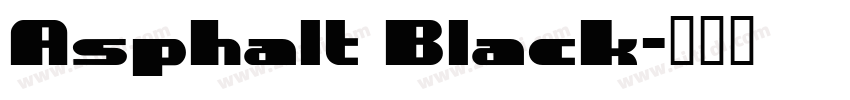 Asphalt Black字体转换